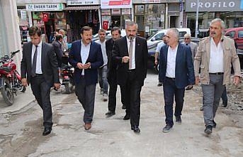 Bafra Belediye Başkanı Kılıç, çalışmaları yerinde inceledi