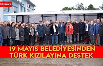 19 Mayıs Belediyesinden Türk Kızılayına destek