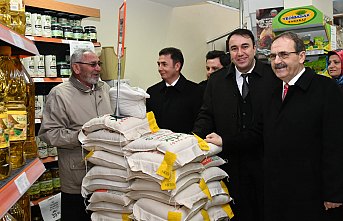 Başkan Zihni Şahin, Tanzim Satış Noktası'nda ;  'Halkımızı kimse mağdur edemez'