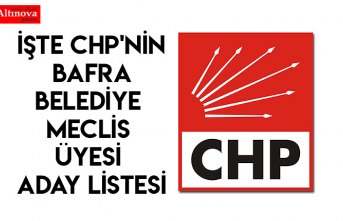 İşte CHP'nin Bafra Belediye Meclis üyesi aday listesi