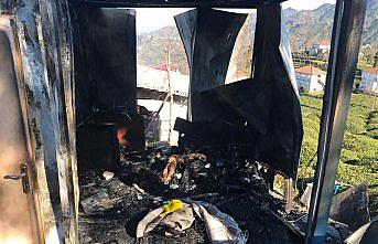 Rize'de yangın: 1 ölü