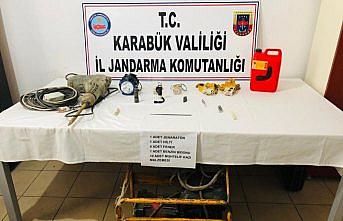 Karabük'te kaçak kazı operasyonu