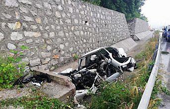 Samsun'da otomobil devrildi: 1 ölü