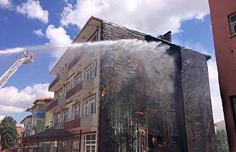 Amasya'da çatı yangını