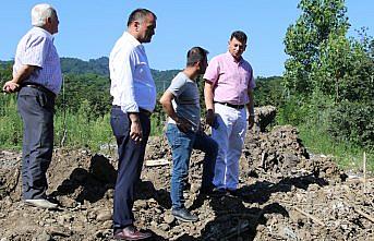 Salıpazarı Belediye Başkanı Akgül'den köprü inşaatında inceleme