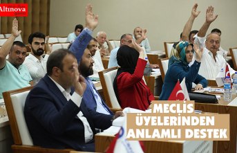 Canik Belediyesi Meclis üyelerinden anlamlı destek