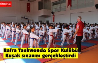 Bafra Taekwondo Spor Kulübü Kuşak sınavını gerçekleştirdi
