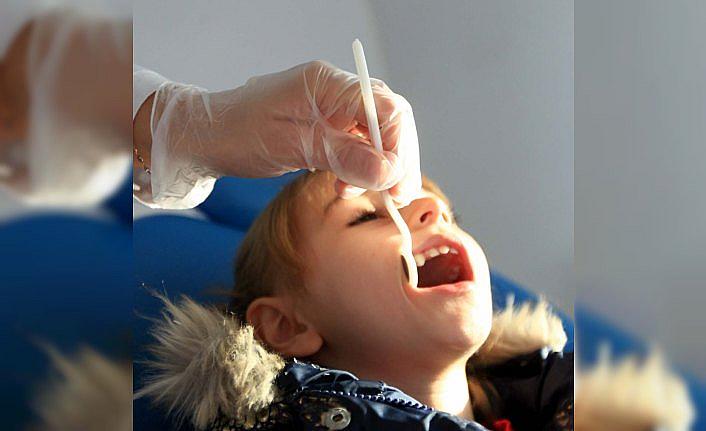 Samsun'da çocuklar eğlenerek diş fırçalamayı öğrendi
