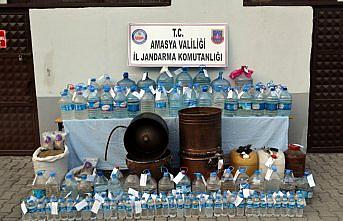Amasya'da 2 bin 572 litre sahte içki ele geçirildi
