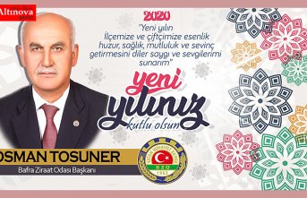 Bafra Ziraat Odası Başkanı Osman Tosuner'in yeni yıl mesajı