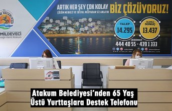 Atakum Belediyesi’nden 65 Yaş Üstü Yurttaşlara Destek Telefonu