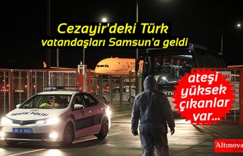 Cezayir'deki Türk vatandaşları Samsun'a geldi