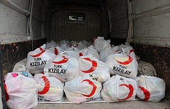 Türk Kızılay Kastamonu Şubesi ekiplerinden 500 aileye gıda kolisi yardımı