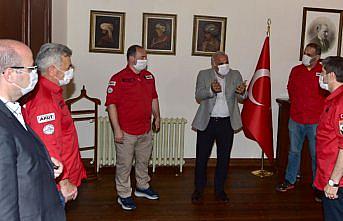 AKUT Arama Kurtarma Derneği Trabzon Ekibi'nden Zorluoğlu'na ziyaret