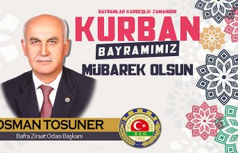 Başkan Osman Tosuner’in Kurban Bayramı Mesajı