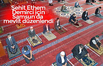 Şehit Ethem Demirci için Samsun'da mevlit düzenlendi