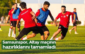 Samsunspor, Altay maçının hazırlıklarını tamamladı