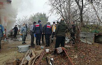 Zonguldak'ta evin deposunda çıkan yangında 1 kişi yaralandı, 3 kişi dumandan etkilendi
