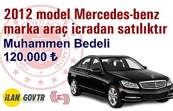 2012 model Mercedes-benz marka araç icradan satılıktır