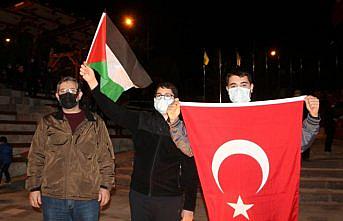 İsrail'in Mescid-i Aksa saldırıları Çorum, Kastamonu, Çankırı ve Amasya'da protesto edildi