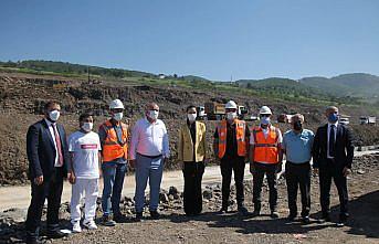 AK Parti'li Karaaslan, Samsun Şehir Hastanesi inşaatında incelemelerde bulundu: