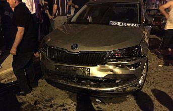 Samsun'da otomobilin çarptığı kişi yaralandı