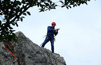Yoroz Kent Ormanı dağcılık ve kaya tırmanışı sporcularından ilgi görüyor