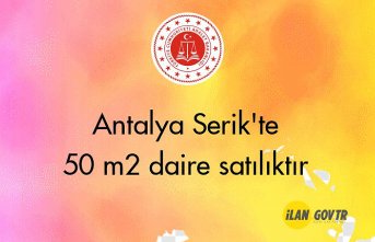 Antalya Serik'te 50 m2 daire icradan satılıktır