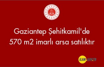 Gaziantep Şehitkamil'de 570 m² imarlı arsa mahkemeden satılktır