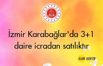 İzmir Karabağlar'da 3+1 daire icradan satılıktır