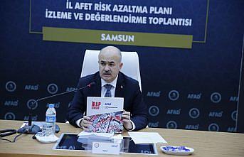 Samsun'da İl Afet Risk Azaltma Planı İzleme ve Değerlendirme Toplantısı yapıldı