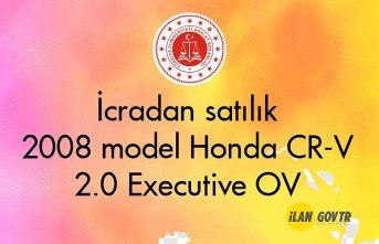 İcradan satılık 2008 model Honda CR-V 2.0 Executive OV