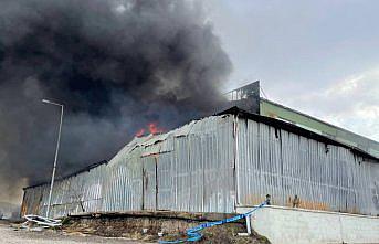 Karabük'te fabrika yangını söndürüldü