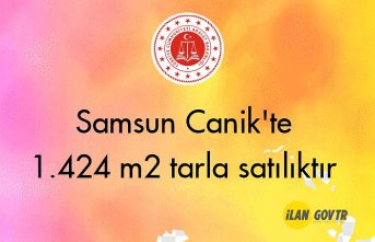 Samsun Canik'te 1.424 m² tarla mahkemeden satılıktır