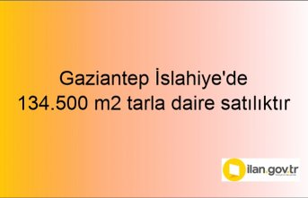 Gaziantep İslahiye'de 134.500 m2 tarla daire icradan satılıktır