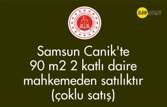 Samsun Canik'te 90 m² 2 katlı daire mahkemeden satılıktır (çoklu satış)