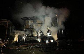 Karabük'te kereste fabrikasında çıkan yangın söndürüldü