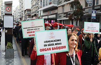 Samsun'da organ bağışına dikkat çekmek için trampetli yürüyüş