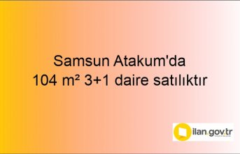 Samsun Atakum'da 104 m² 3+1 daire icradan satılıktır
