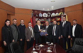 Trabzonspor Kulübü Başkanı Ahmet Ağaoğlu TTB'yi ziyaret etti