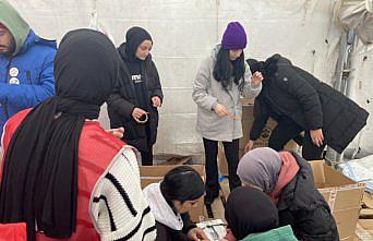 Samsun'da deprem bölgesine yardım
