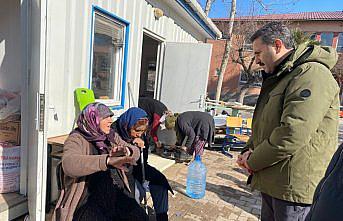 Tokat Belediye Başkanı Eroğlu, Kahramanmaraş'ın Pazarcık ilçesine gitti