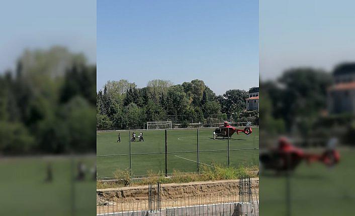 Samsun'da ambulans helikopter kalp krizi geçiren hasta için havalandı