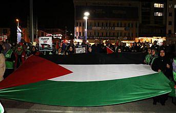 Kastamonu'da “Özgür Filistin Yürüyüşü“ düzenlendi