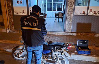 Bafra'da şasi numarası silinmiş motosiklet bulundu