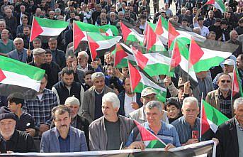 Suluova'da İsrail'in Gazze'ye saldırıları protesto edildi