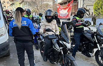 Samsun'da motosiklet sürücüleri farkındalık turu attı