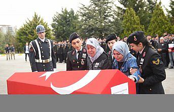 Kastamonu'da görevi başında kalp krizi sonucu ölen Uzman Çavuş Kolukısa için tören düzenlendi