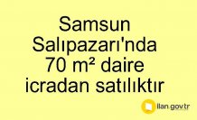 Samsun Salıpazarı'nda 70 m² daire icradan satılıktır