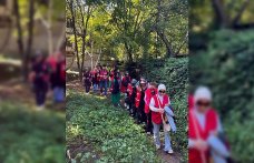 Karabük'te Türk Kızılay üyeleri sağlıklı yaşama dikkati çekmek için yürüdü